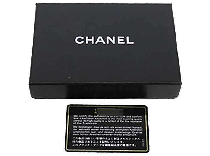 Chanel Schwarzes CC gestepptes Lammleder Bifold Compact Wallet - Ansicht 19