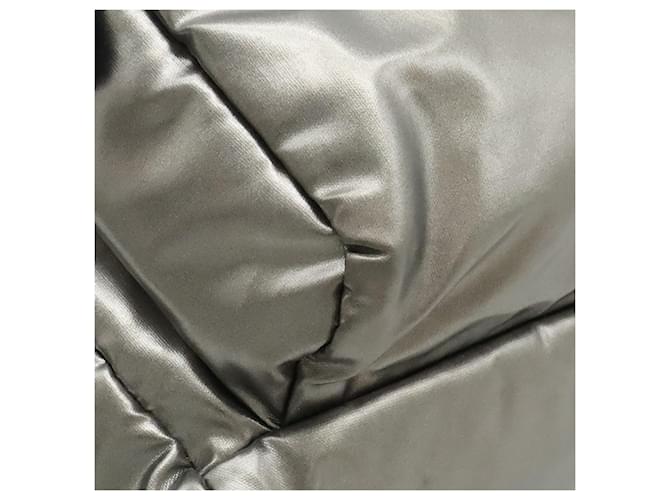 Borsa a tracolla Prada Silver Metallic Tessuto Argento - vista 4