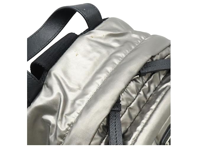 Borsa a tracolla Prada Silver Metallic Tessuto Argento - vista 6