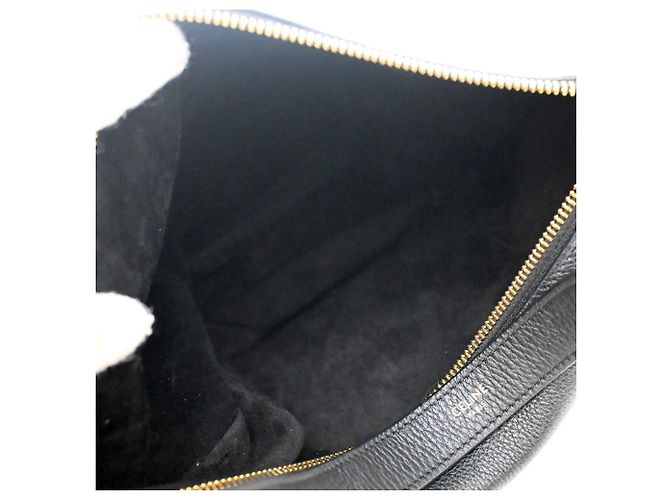 Céline Borsa a tracolla Heloise in pelle di vitello a grana morbida nera Medium di Celine Nero - vista 6