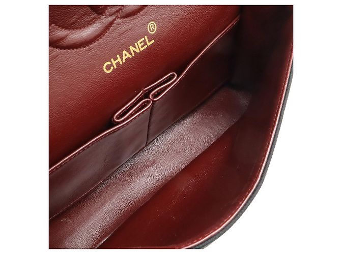 Chanel Black Medium Classic Jersey Bijoux Chain Double Flap Nero - vista 3