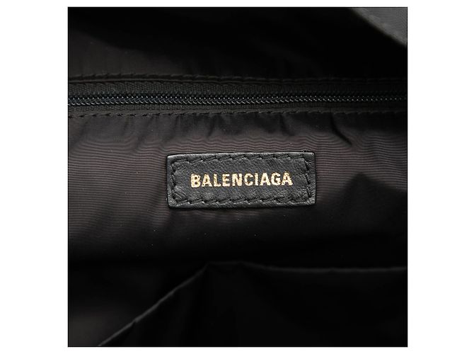 Zaino Balenciaga Black Nylon Wheel Nero - vista 5