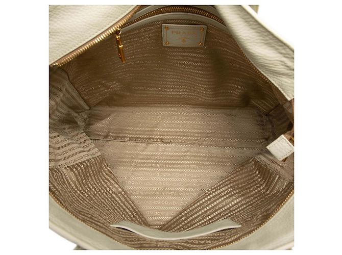 Tote Prada White Vitello Daino Bianco - vista 4