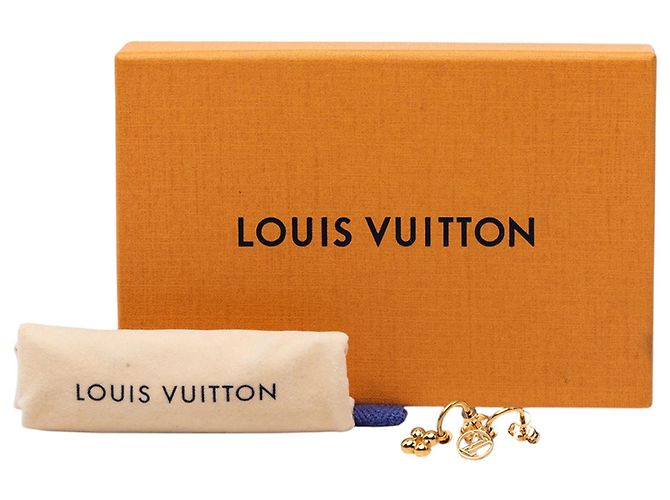 Orecchini Louis Vuitton Gold Gold Plated Blooming Push Back D'oro - vista 4