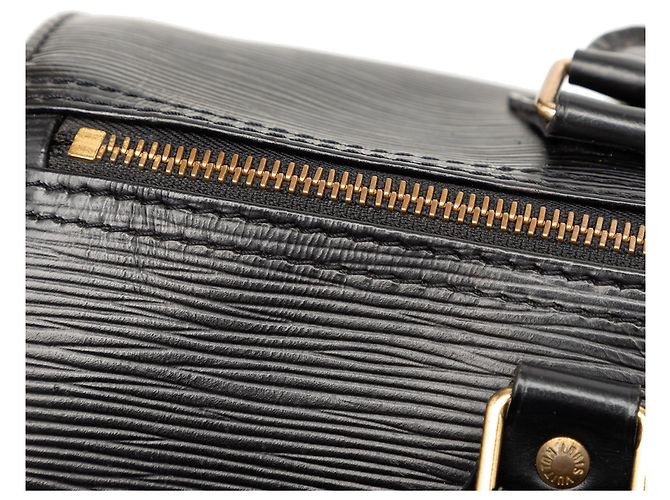 Louis Vuitton Black Epi Speedy 30 Nero - vista 8