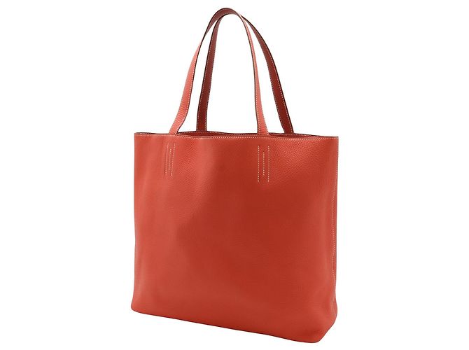 Hermès Orange Clemence Double Sens 36 Arancione - vista 2