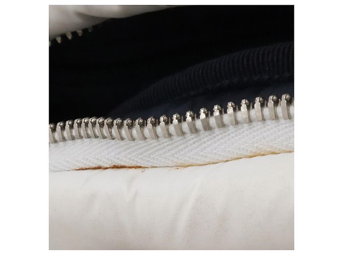 Chanel White Embossed Nylon Tweed Doudoune Gürteltasche - Ansicht 3