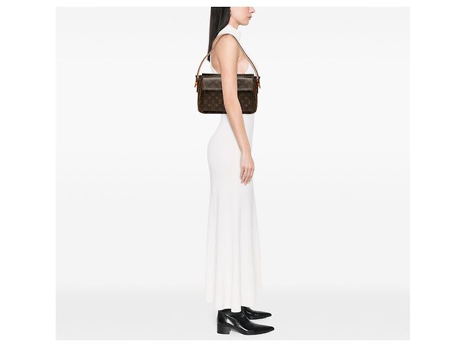 Louis Vuitton Marrone Monogram Viva Cite GM - vista 7