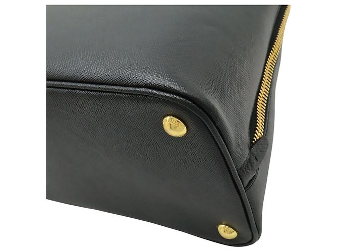 Borsa Prada Black Large Saffiano Lux Promenade Nero - vista 3