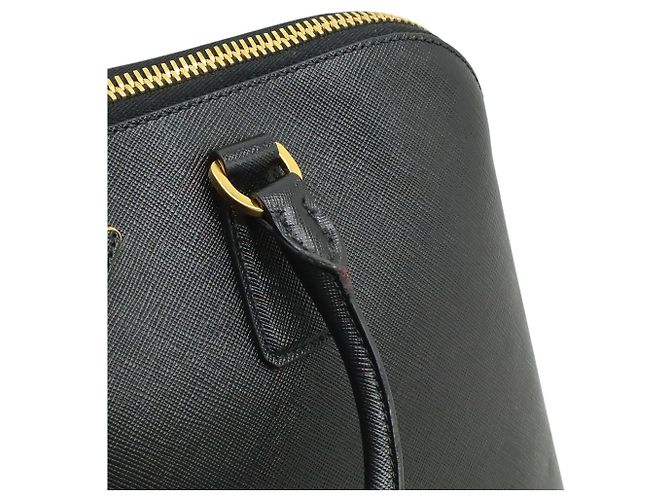 Borsa Prada Black Large Saffiano Lux Promenade Nero - vista 8