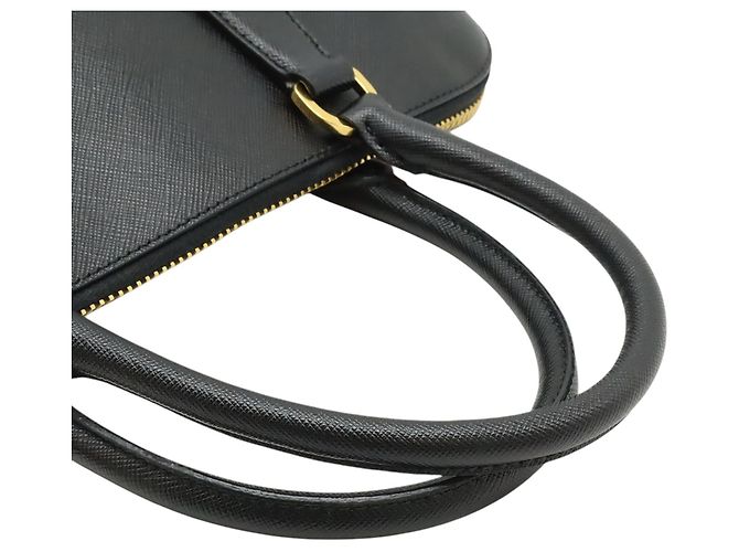 Borsa Prada Black Large Saffiano Lux Promenade Nero - vista 9