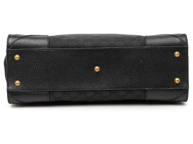 Borsa Gucci Black GG Canvas Nailhead Nero - vista 3