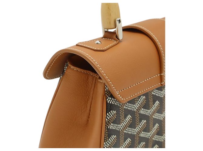 Goyard Marrone Mini Goyardine Saigon Souple - vista 8