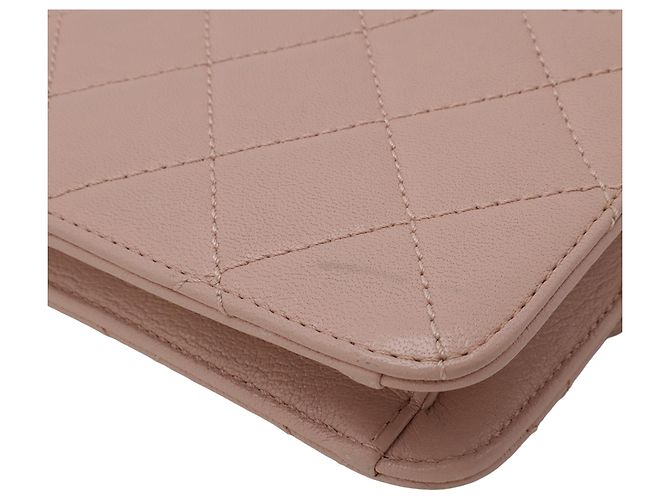 Chanel Pink Mini Quilted Sheepskin Beauty Lock Flap Rosa - vista 7