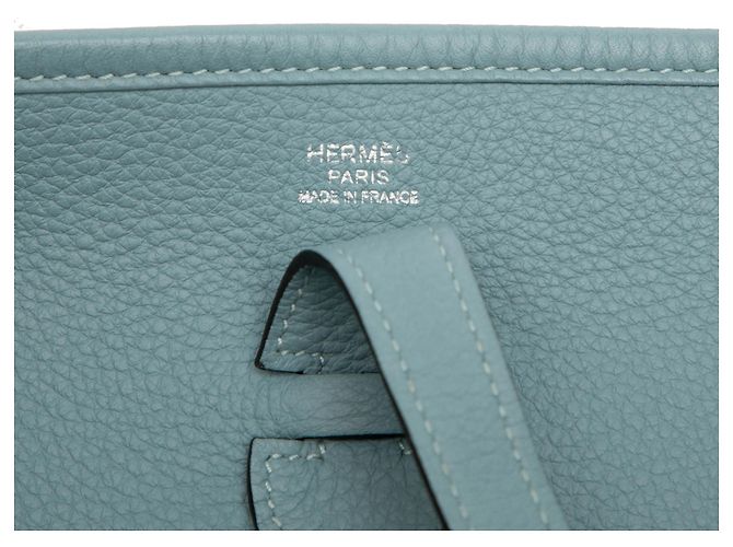 Hermès Blue Clemence Evelyne III 29 Blu chiaro - vista 5