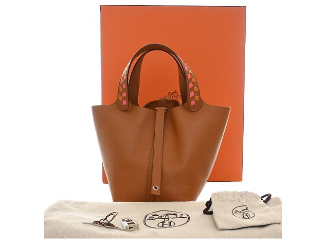 Hermès Brown Epsom Tressage Picotin Lock 18 - view 15