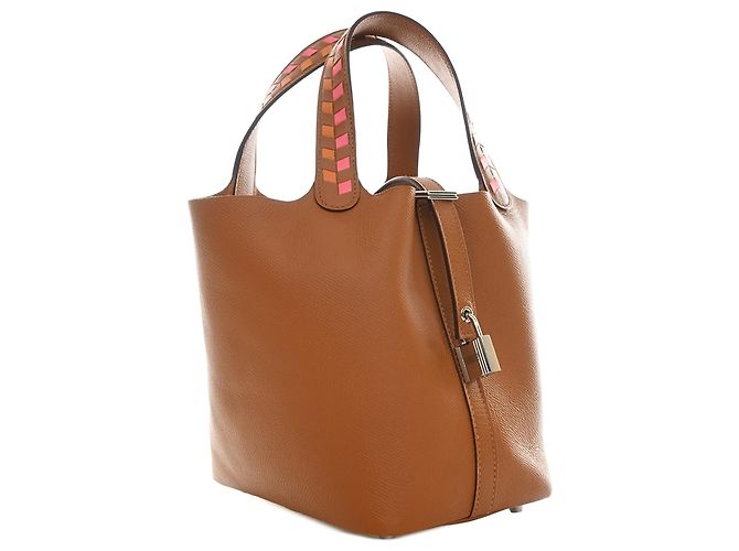 Hermès Brown Epsom Tressage Picotin Lock 18 - view 3