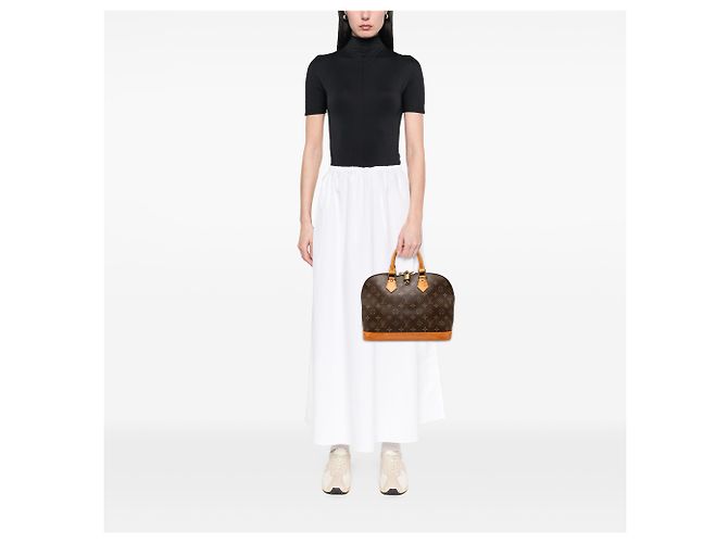 Louis Vuitton Marrone Monogram Alma PM - vista 9