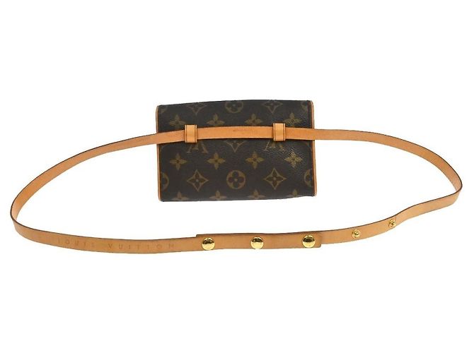Louis Vuitton Pochette Florentine in Canvas Monogram Small Marrone - vista 2