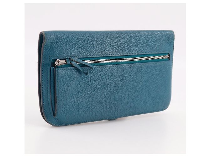 Hermès Hermes Dogon Recto Verso Leder Blau - Ansicht 2