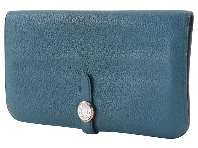 Hermès Hermes Dogon Recto Verso Leder Blau - Ansicht 3