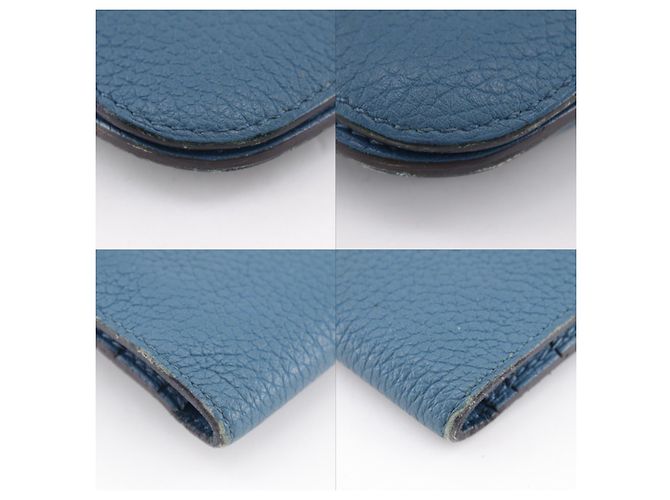 Hermès Hermes Dogon Recto Verso Leder Blau - Ansicht 6