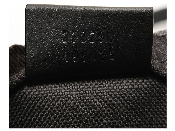 Borsa Mini Tote in Denim GG Gucci Nero - vista 10