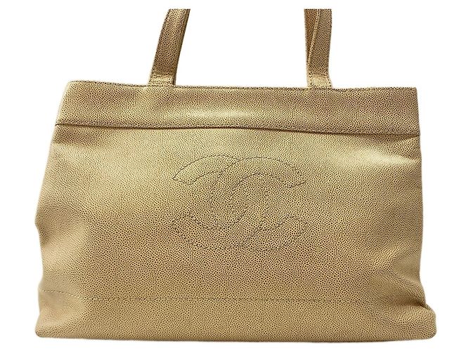 Borsa Tote Chanel beige - vista 2