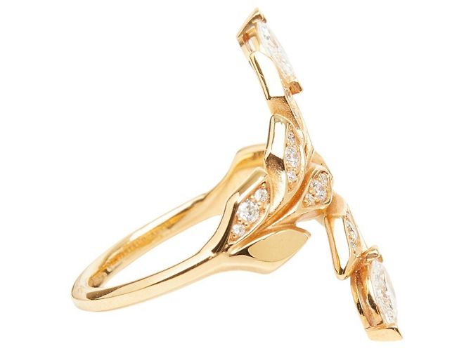 Tiffany & Co. 18K Yellow Gold Victoria Vine Bypass Ring - view 4