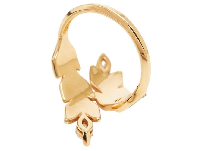 Tiffany & Co. 18K Yellow Gold Victoria Vine Bypass Ring - view 5