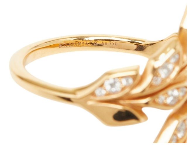 Tiffany & Co. 18K Yellow Gold Victoria Vine Bypass Ring - view 6