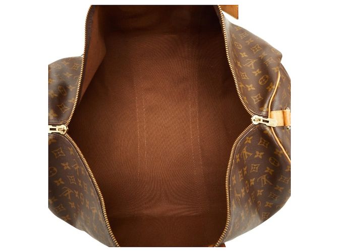 Louis Vuitton Monogram Keepall Bandoulière 60 Marrone - vista 12