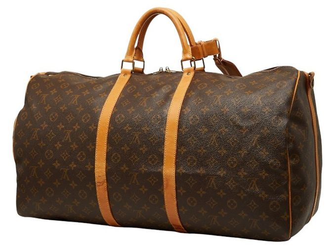 Louis Vuitton Monogram Keepall Bandoulière 60 Marrone - vista 2