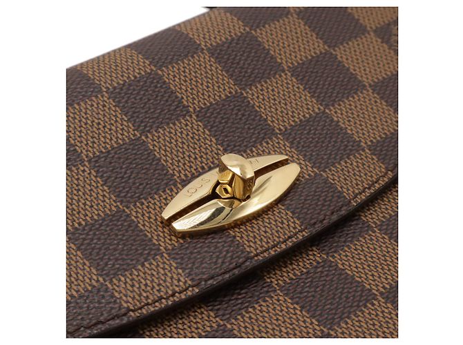 Borsa Louis Vuitton Damier Malesherbes Marrone - vista 5