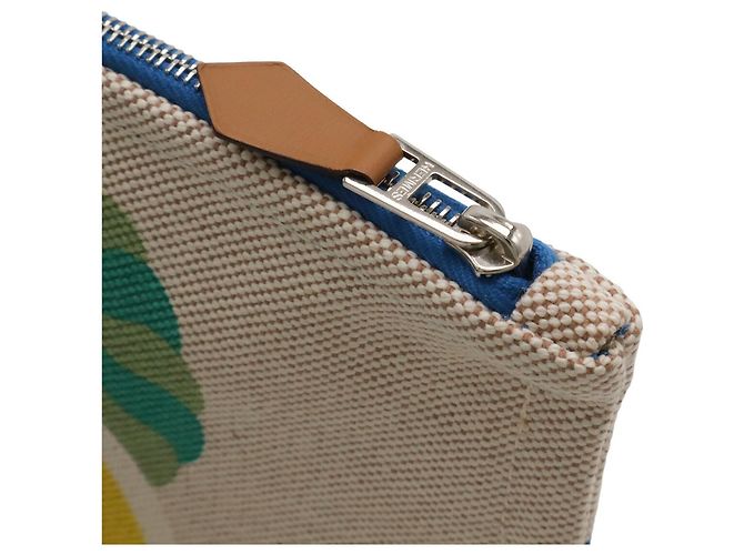 Hermès Pochette piatta Hermes Canoe H Yachting GM Multicolore - vista 5