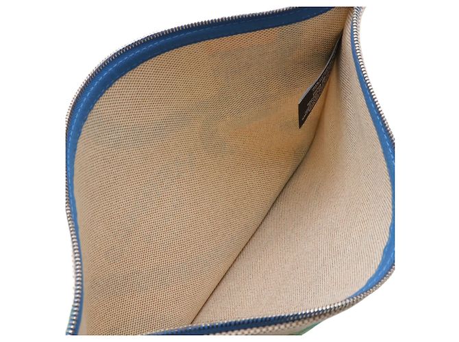 Hermès Pochette piatta Hermes Canoe H Yachting GM Multicolore - vista 6