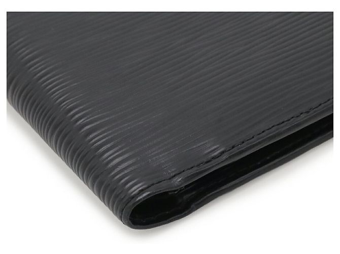 Louis Vuitton Epi Leather Bi-fold Wallet Black - view 4