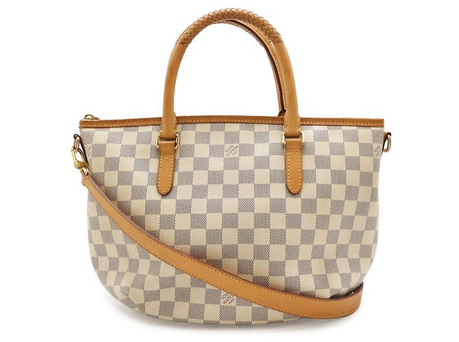 Borsa Tote Louis Vuitton Damier Azur Riviera PM Crudo - vista 2