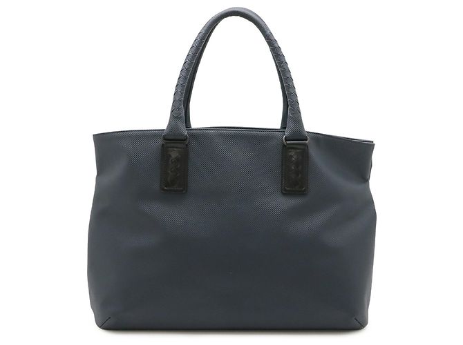 Borsa Tote Bottega Veneta Marco Polo Nero Blu navy - vista 2