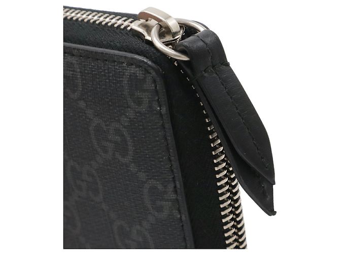 Cartera con cremallera GG Supreme de GUCCI Negro Roja Gris antracita - vista 5