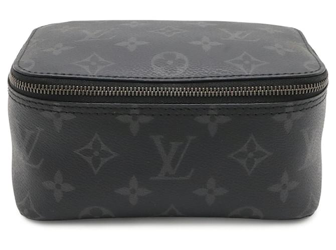 Pochette Louis Vuitton Monogram Eclipse Cube de Orangement PM Marrone Nero - vista 2