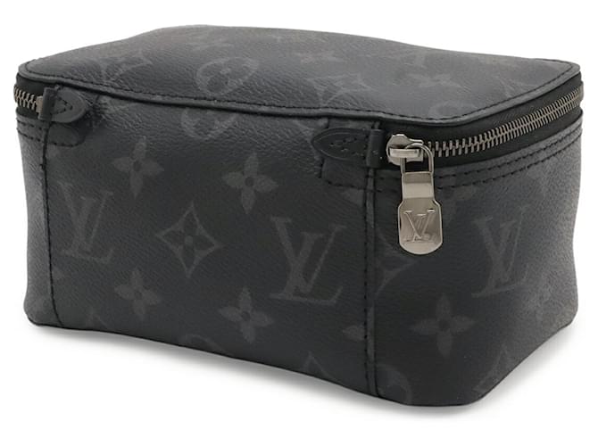 Pochette Louis Vuitton Monogram Eclipse Cube de Orangement PM Marrone Nero - vista 3
