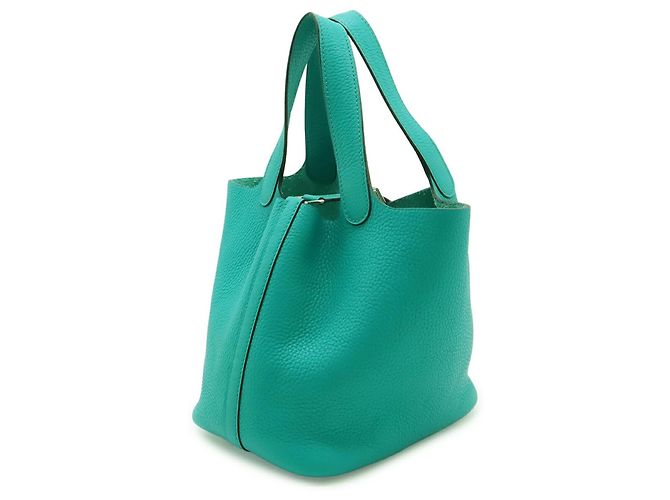 Hermès Borsa Hermes Picotin Lock 18 PM Blu - vista 3