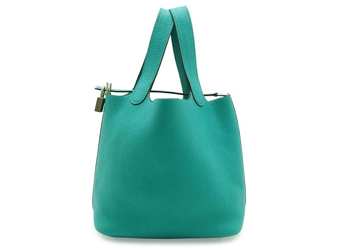 Hermès Borsa Hermes Picotin Lock 18 PM Blu - vista 4