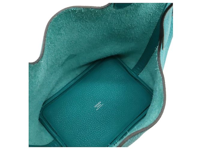 Hermès Borsa Hermes Picotin Lock 18 PM Blu - vista 7