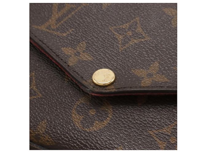 Borsa a tracolla Louis Vuitton Monogram Pochette Felicie Fuschia - vista 5