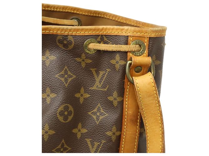 Borsa a Spalla Louis Vuitton Monogram Noe Marrone - vista 7