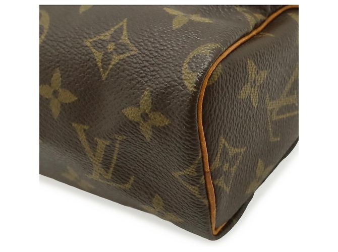 Borsa Clutch Louis Vuitton Monogram Mini Speedy M41534 Marrone - vista 4
