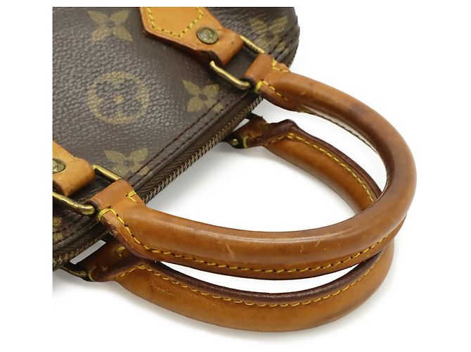 Borsa Clutch Louis Vuitton Monogram Mini Speedy M41534 Marrone - vista 5