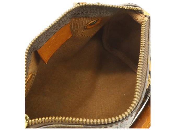 Borsa Clutch Louis Vuitton Monogram Mini Speedy M41534 Marrone - vista 7